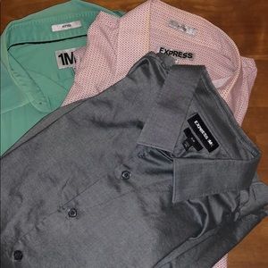 3 Express Dress Shirts